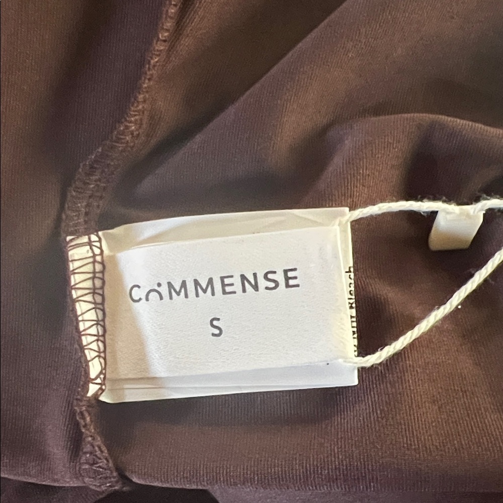 Commense Utility Long Sleeve Brown NWT Crop Top‎ Minimalist Streetwear Gorpcore - Picture 8 of 13